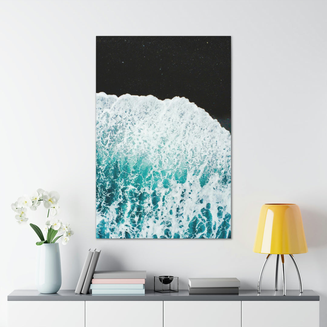 A Wave on Volcanic Sand - Canvas