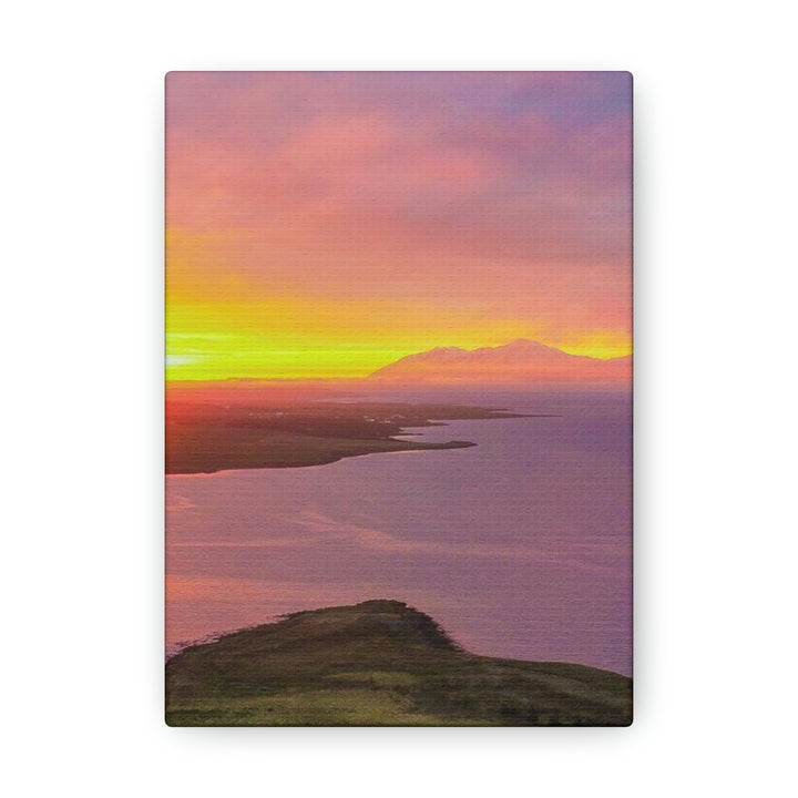 Sunset Over the Fjord Part 1 - Canvas