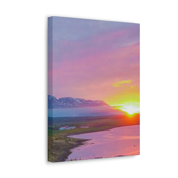 Sunset Over the Fjord Part 2 - Canvas