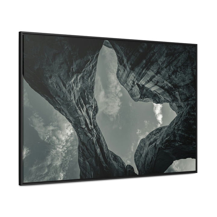 Natural Frames Part 3 in Black and White - Canvas with Frame