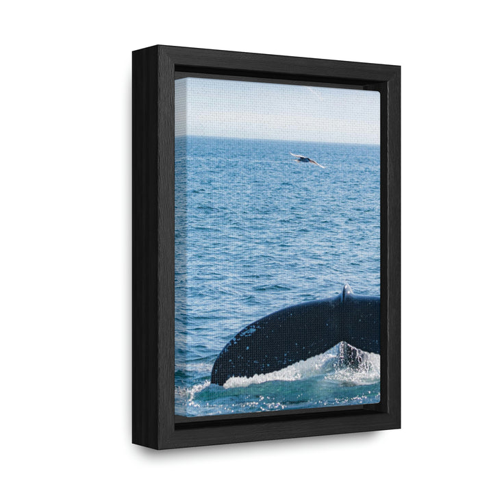 A Whale and A Mountain - Canvas with Frame