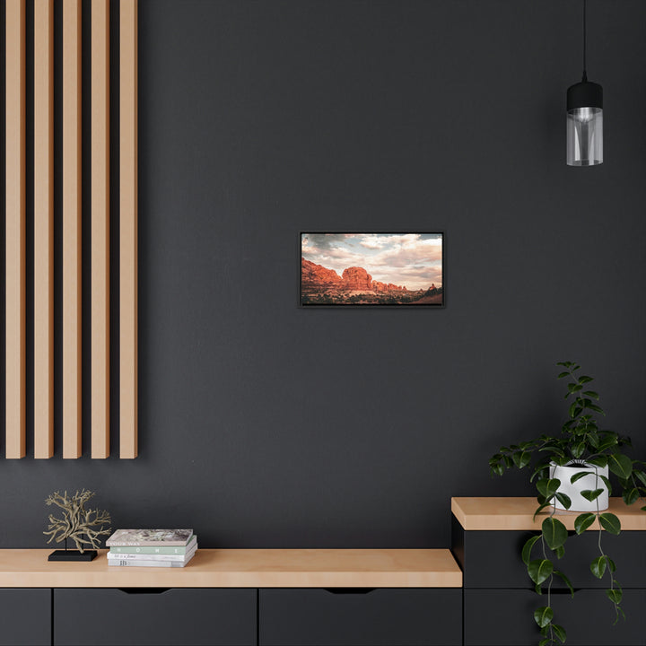 A Desert Sunset - Canvas with Frame