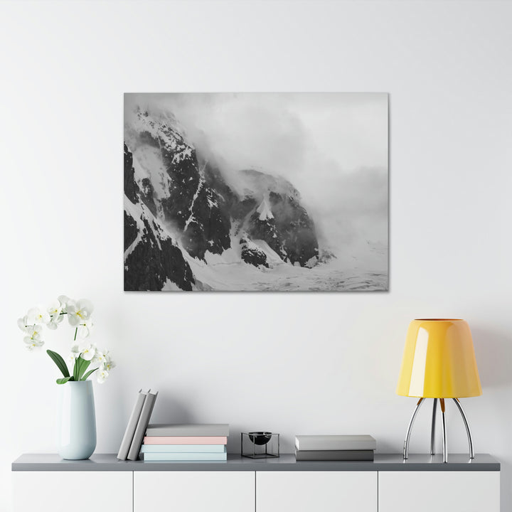 The Mist Descends in Black and White - Canvas