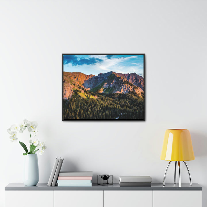 Fading Mountain Light - Canvas with Frame