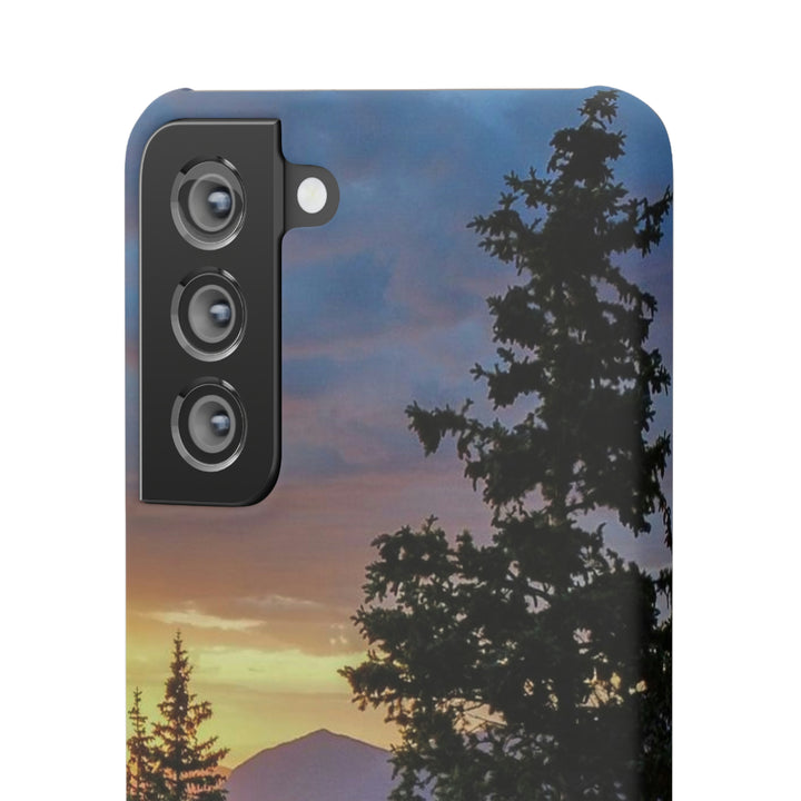 Rainy Sunset Through the Trees - Phone Case