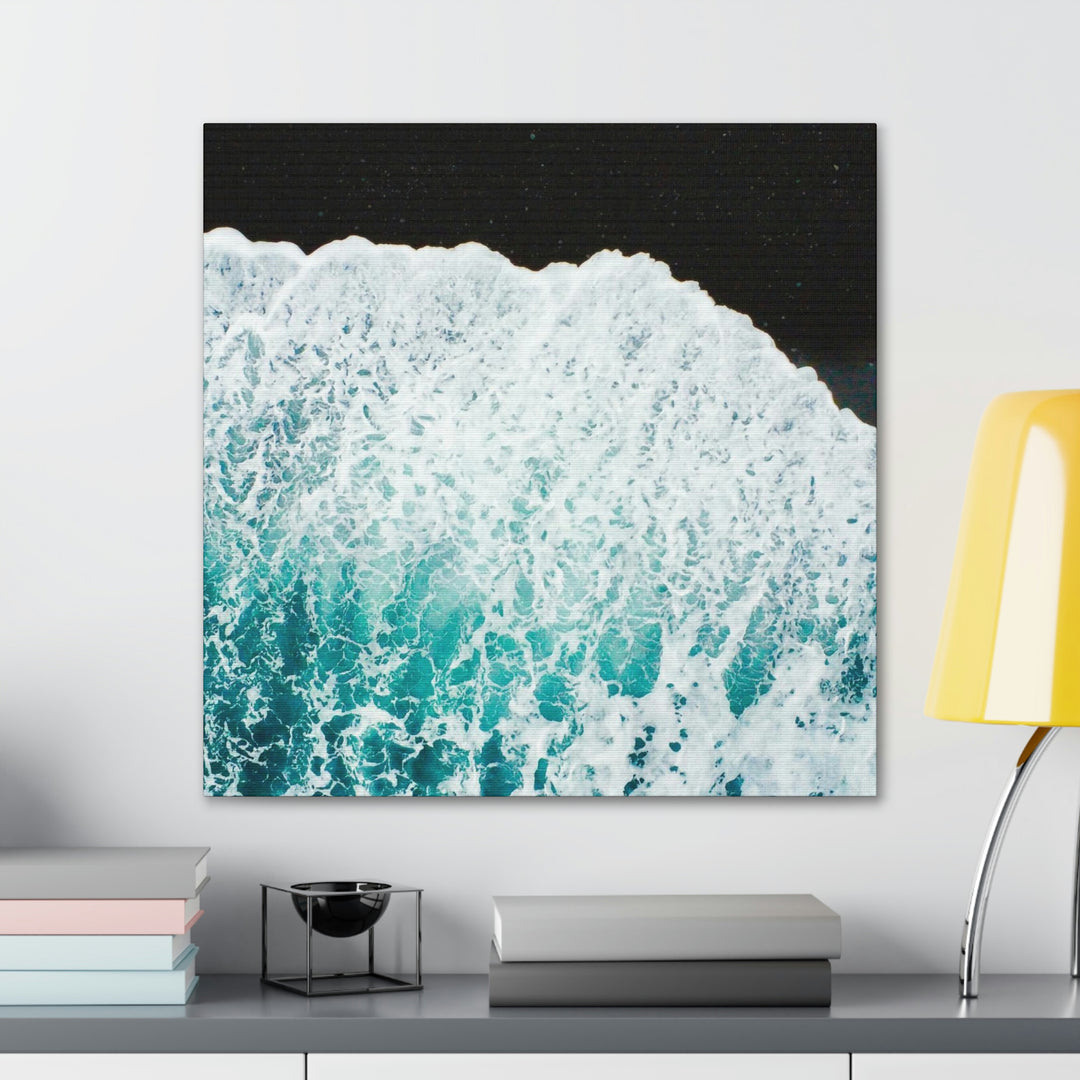 A Wave on Volcanic Sand - Canvas