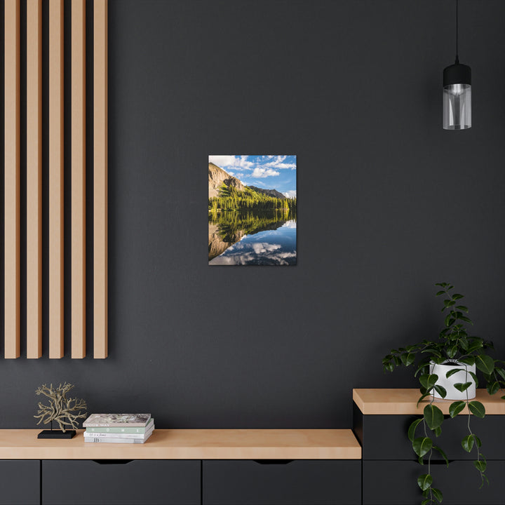 Mountain Scene Reflected - Canvas