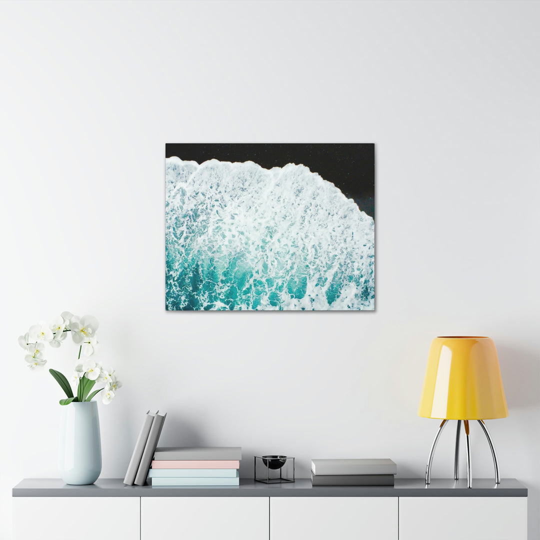 A Wave on Volcanic Sand - Canvas