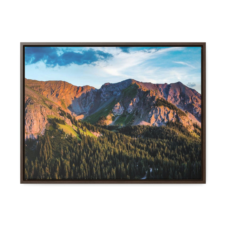 Fading Mountain Light - Canvas with Frame