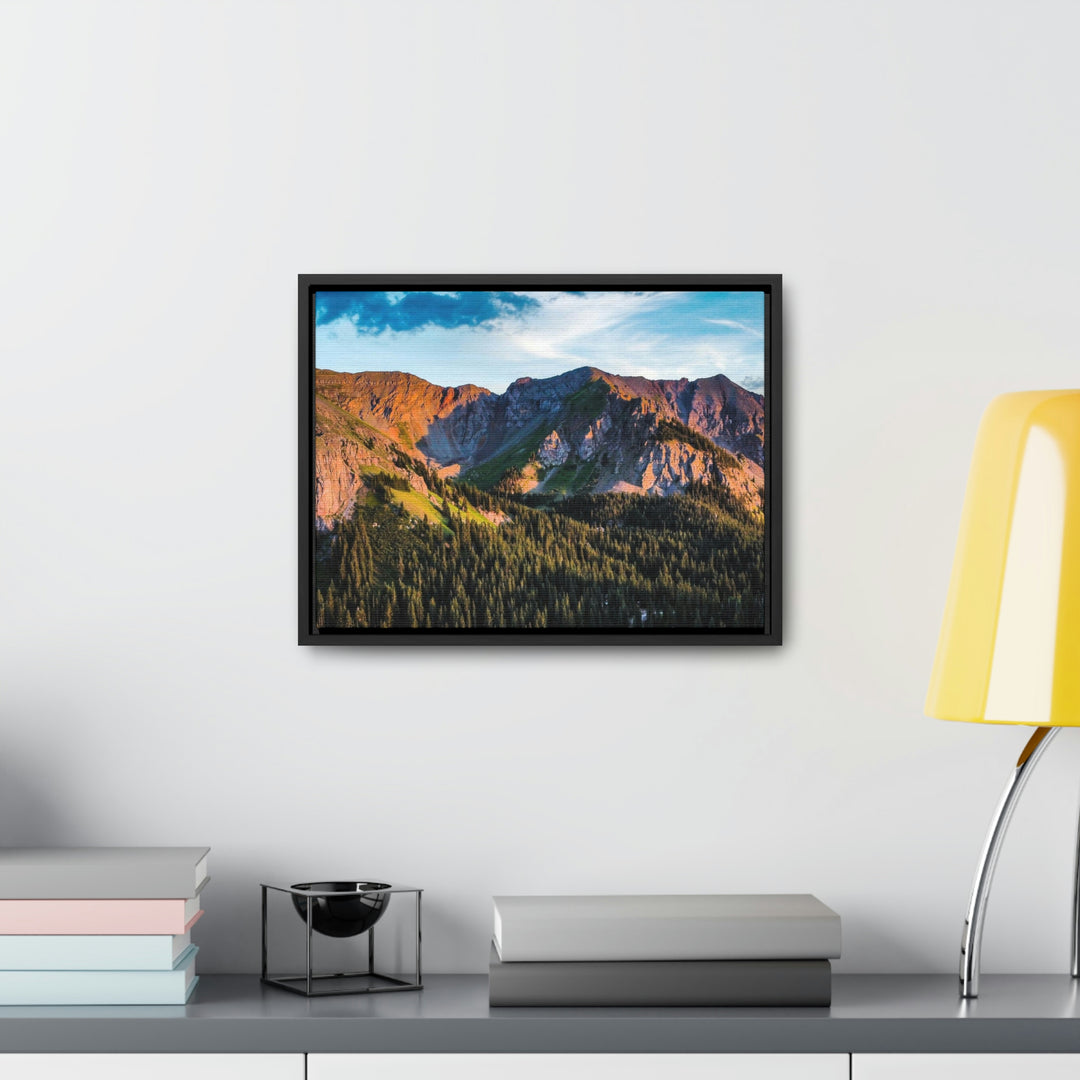 Fading Mountain Light - Canvas with Frame