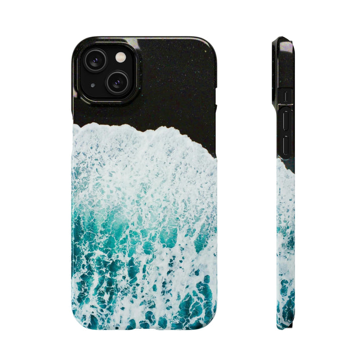 A Wave on Volcanic Sand - Phone Case