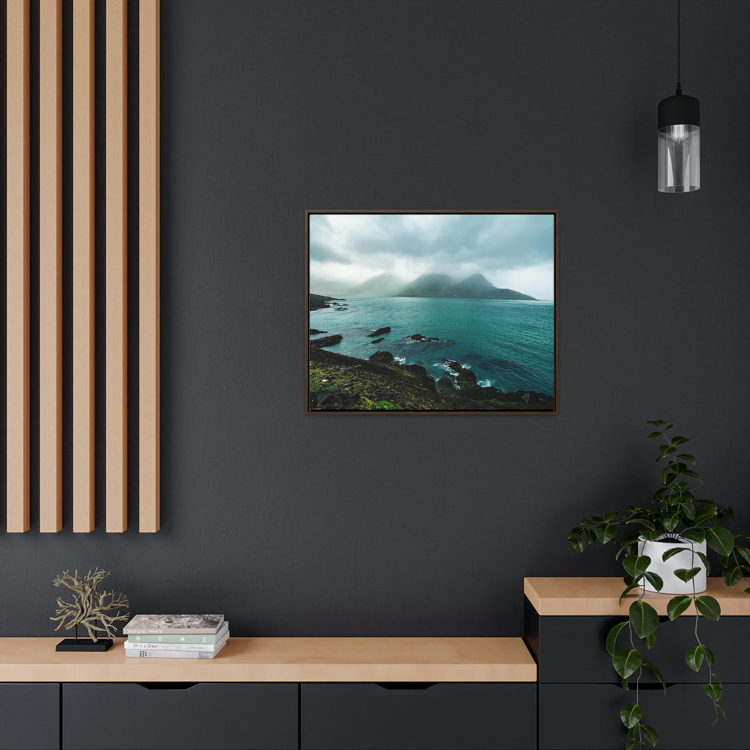 Mystical Mountain View - Canvas with Frame