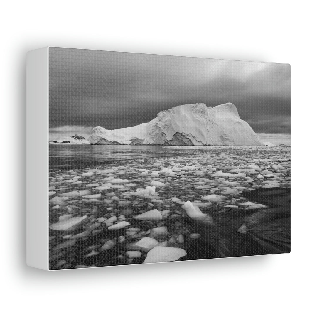 Lane of Ice In Black and White - Canvas