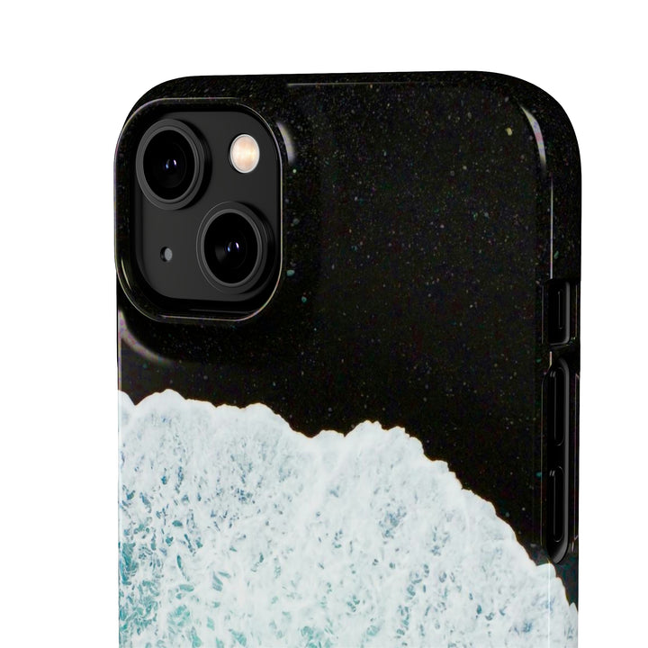 A Wave on Volcanic Sand - Phone Case