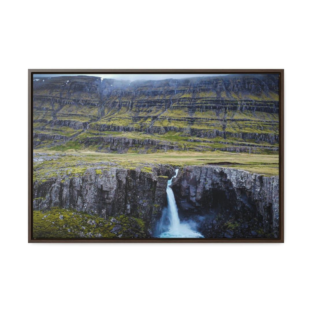 A Remote Waterfall - Canvas with Frame