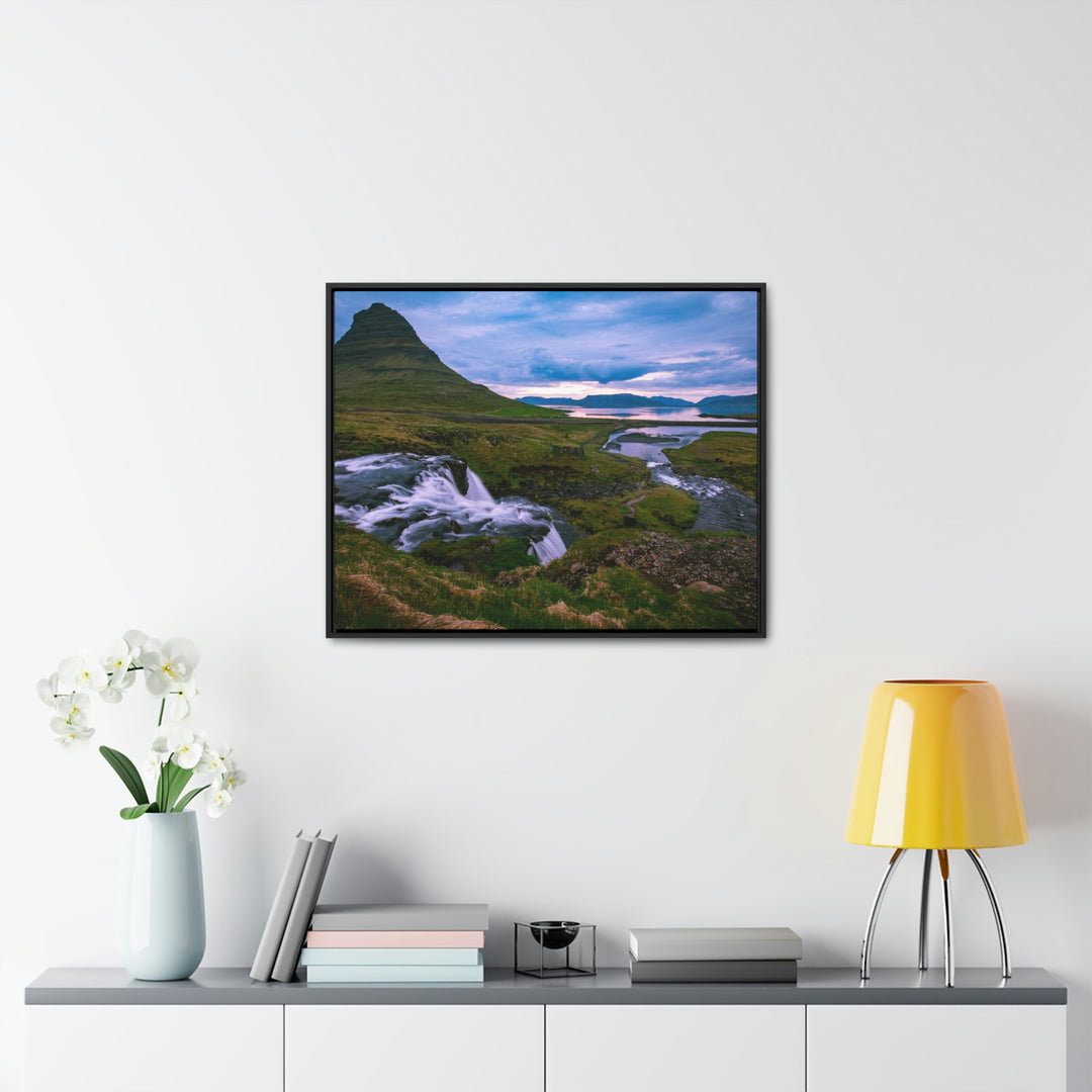 An Icelandic Sunset - Canvas with Frame