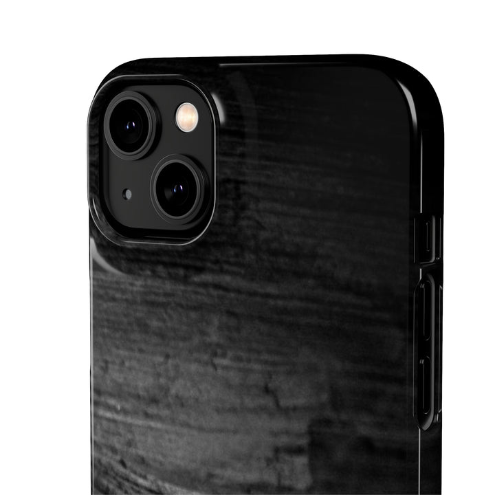 Sedimentary Rock Curves in Black and White - Phone Case