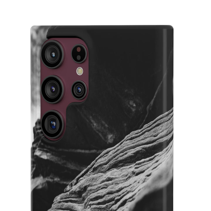 Layers of Rock in Black and White - Phone Case