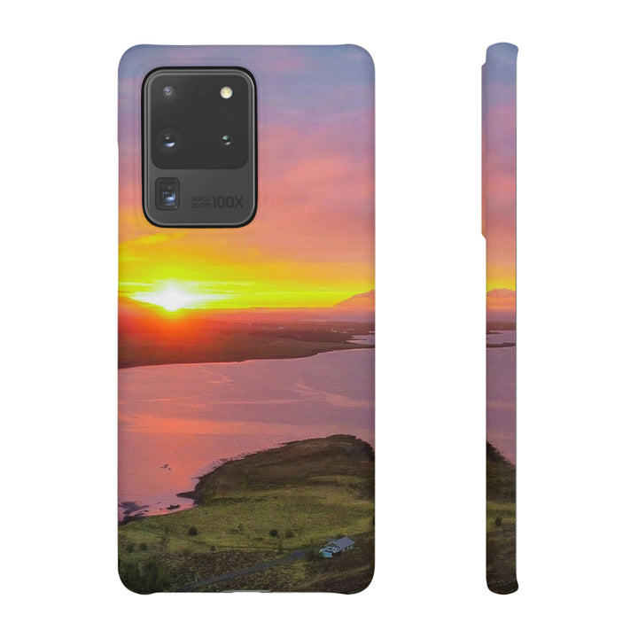 Sunset Over the Fjord Part 1 - Phone Case