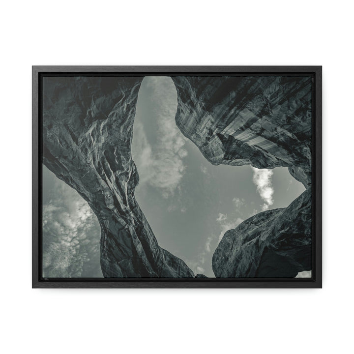 Natural Frames Part 3 in Black and White - Canvas with Frame