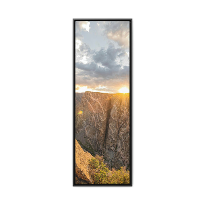 Painted Wall at Sunset Part 2 - Canvas with Frame