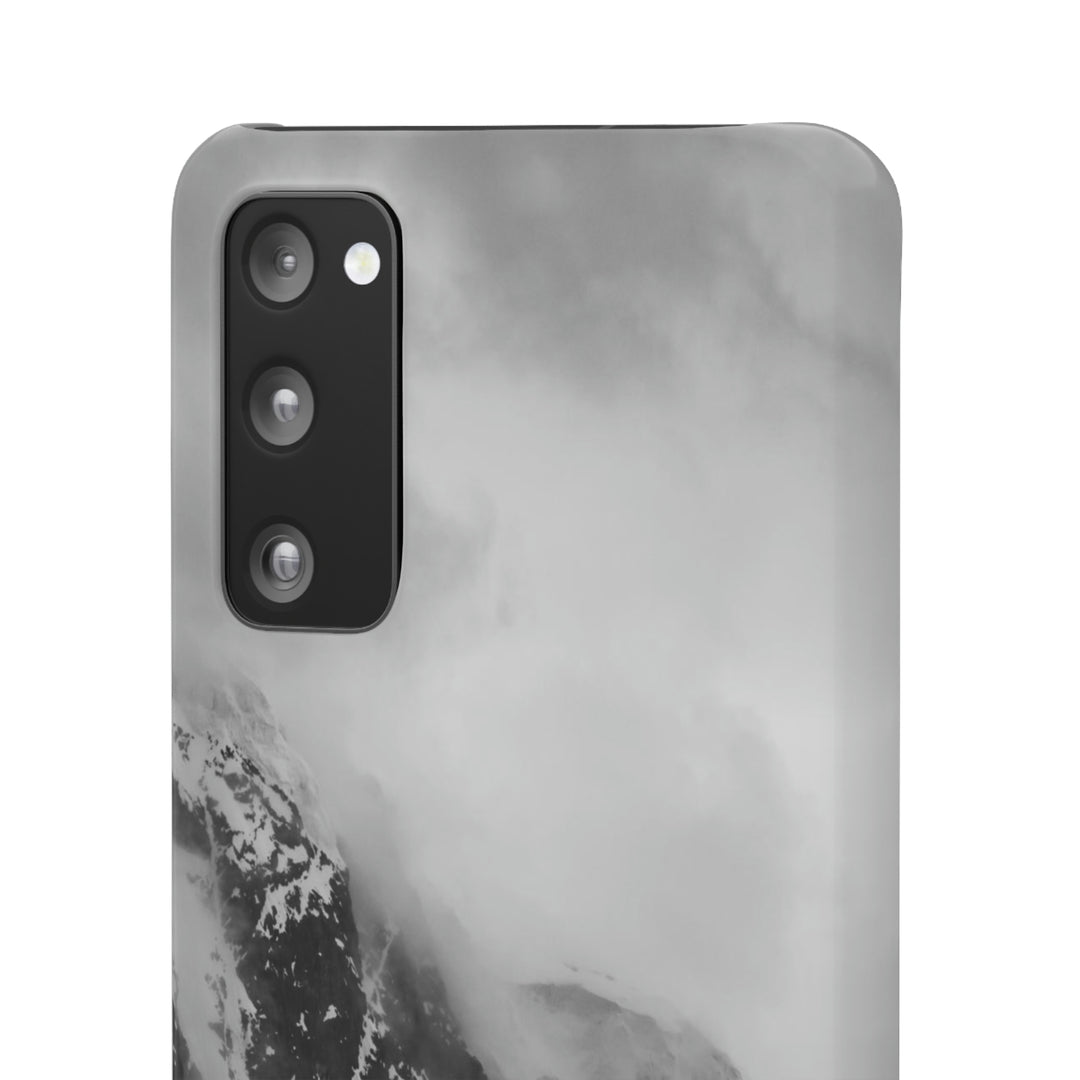 The Mist Descends in Black and White - Phone Case