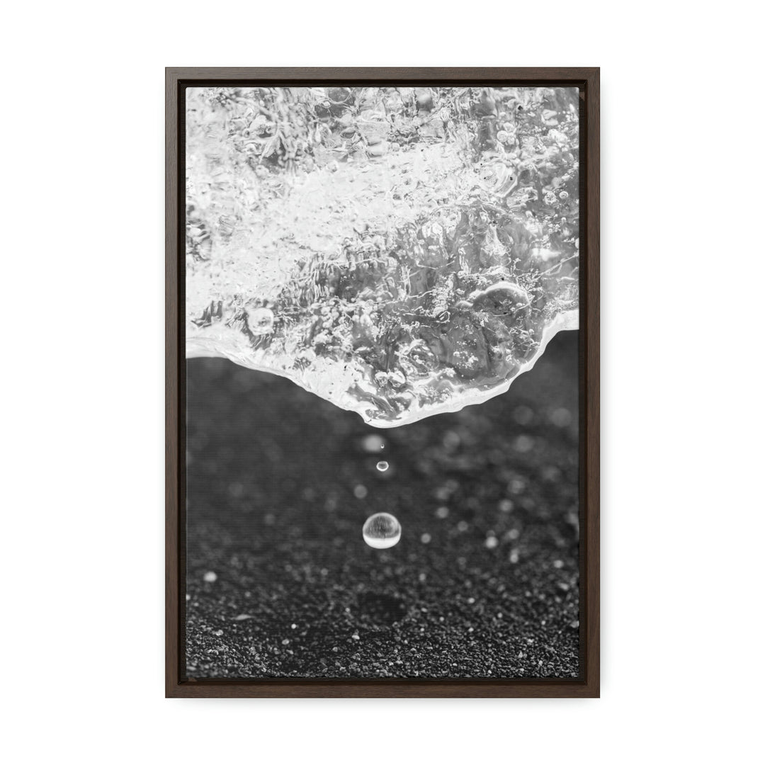 Suspended Droplet - Canvas with Frame