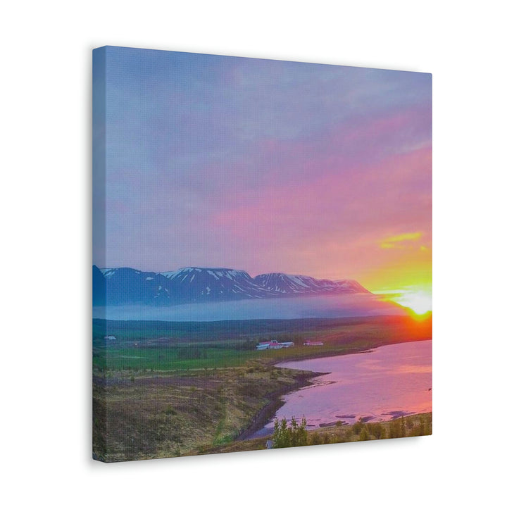 Sunset Over the Fjord Part 2 - Canvas