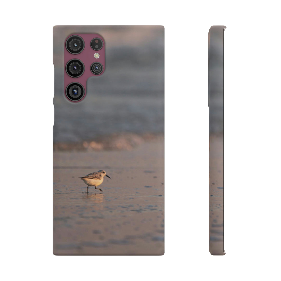 Sanderling in Soft Dusk Light - Phone Case