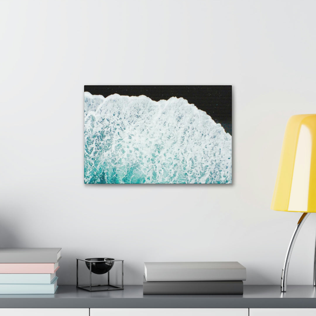 A Wave on Volcanic Sand - Canvas