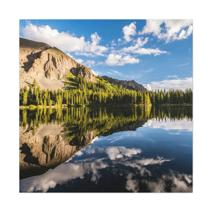 Mountain Scene Reflected - Canvas