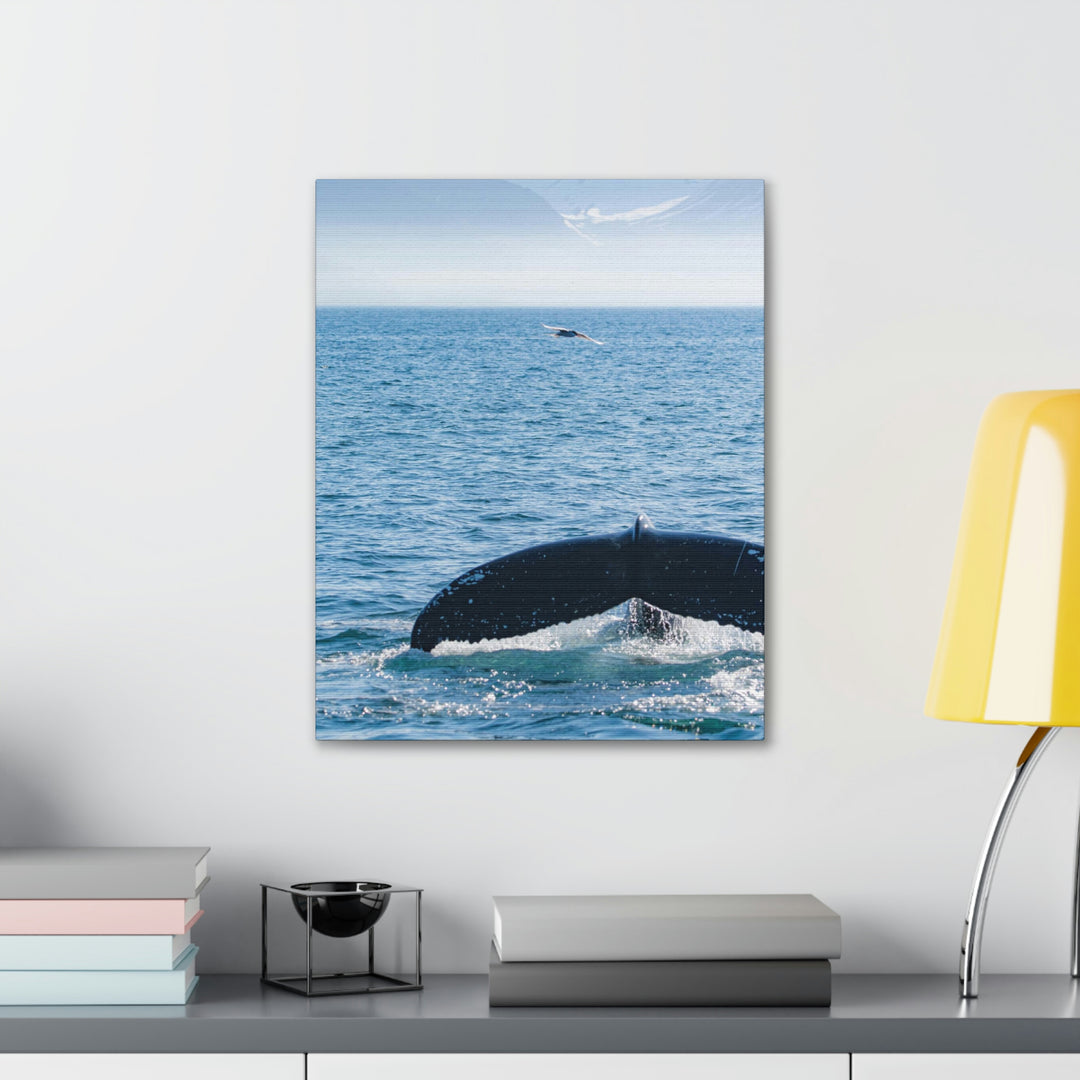 A Whale and A Mountain - Canvas