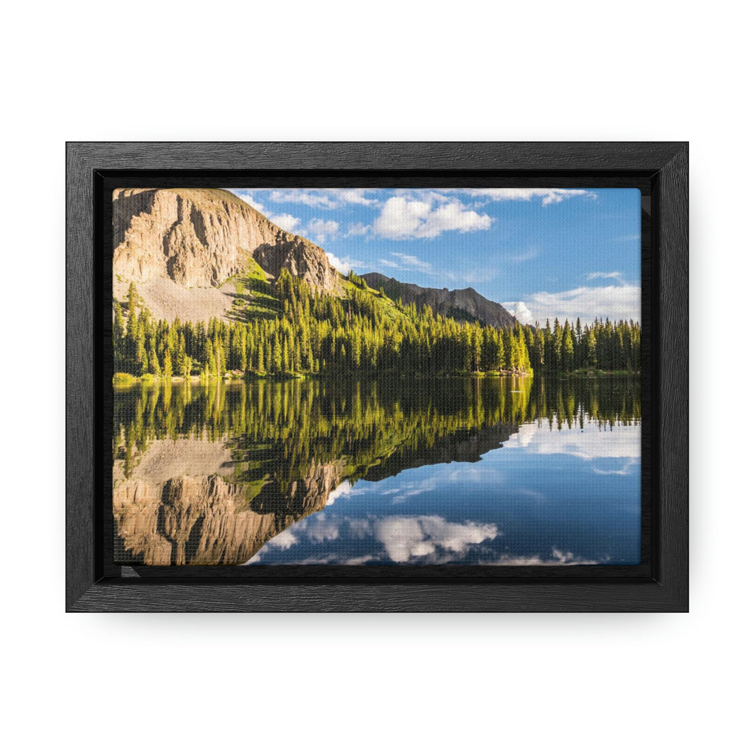 Mountain Scene Reflected - Canvas with Frame