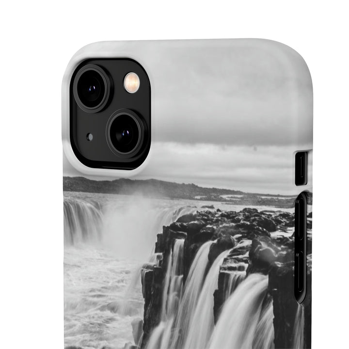 Selfoss in Black and White - Phone Case