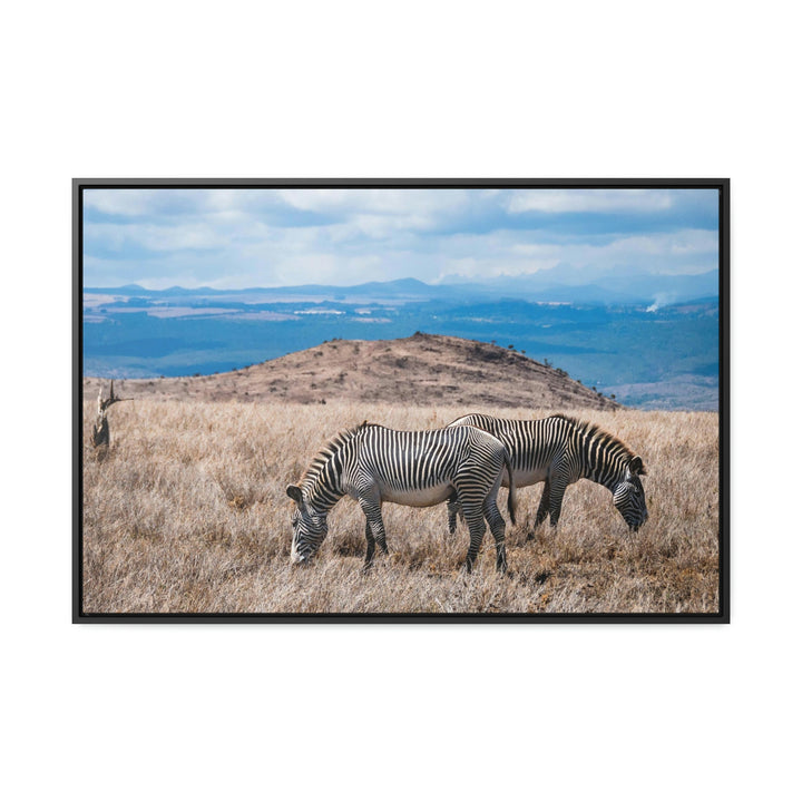 Zebra-Striped Expanse - Canvas With Frame