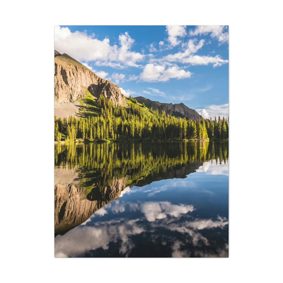 Mountain Scene Reflected - Canvas