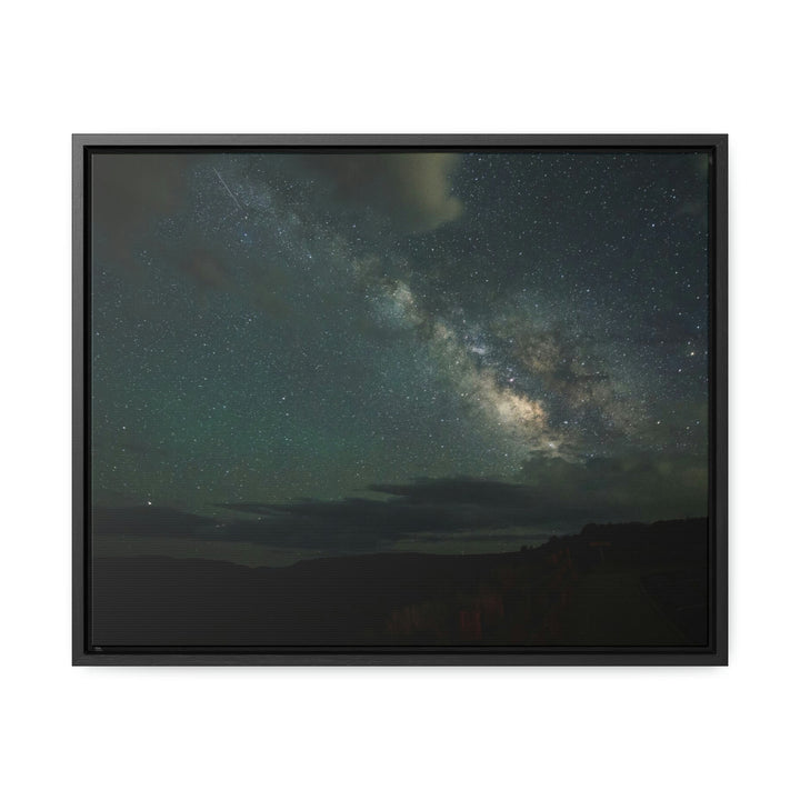 Milky Way Through the Clouds Part 2 - Canvas with Frame