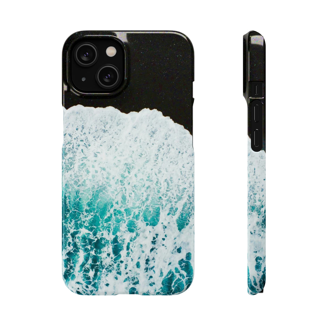 A Wave on Volcanic Sand - Phone Case