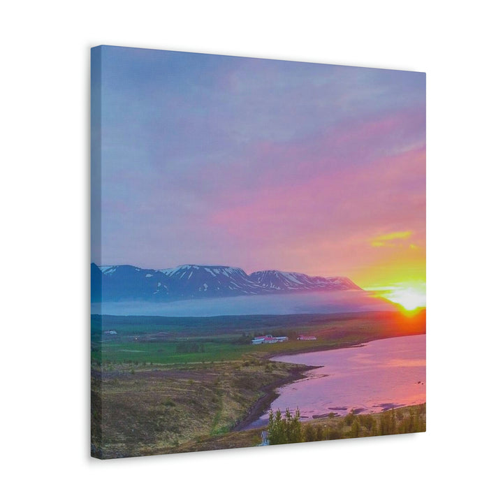 Sunset Over the Fjord Part 2 - Canvas