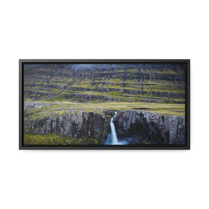 A Remote Waterfall - Canvas with Frame