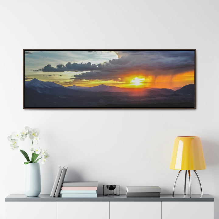 Rainy Sunset - Canvas with Frame