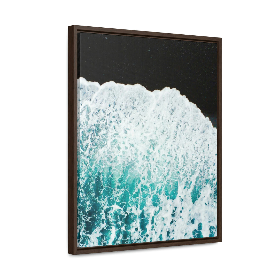 A Wave on Volcanic Sand - Canvas with Frame