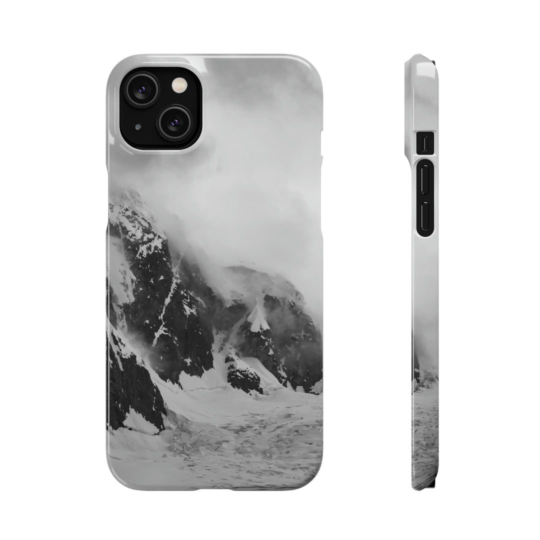 The Mist Descends in Black and White - Phone Case