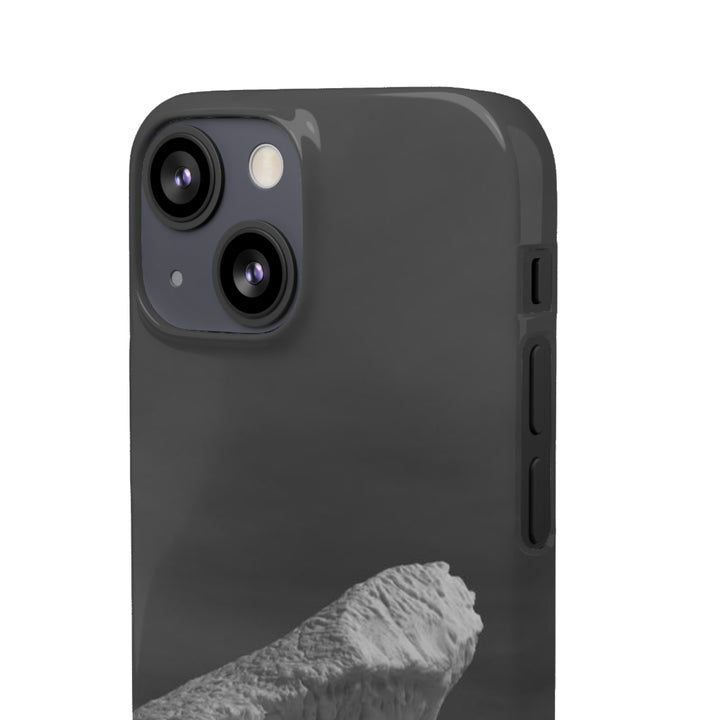 The Angles of an Iceberg in Black and White - Phone Case