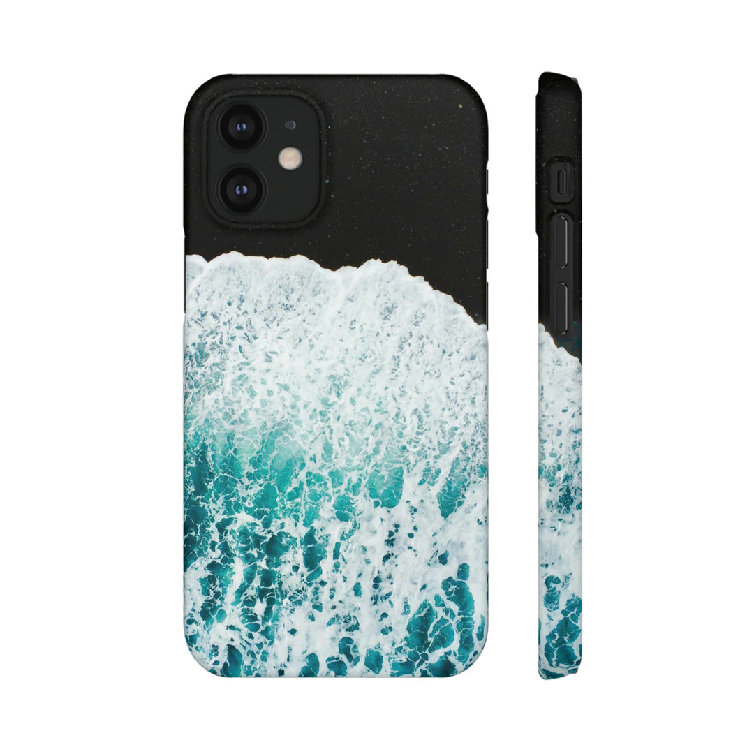 A Wave on Volcanic Sand - Phone Case