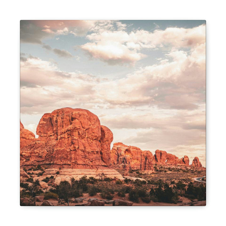 A Desert Sunset - Canvas