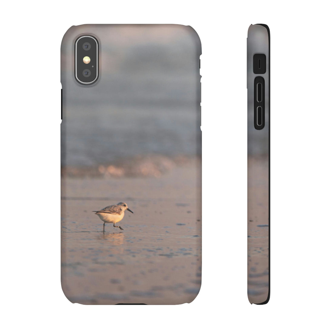 Sanderling in Soft Dusk Light - Phone Case