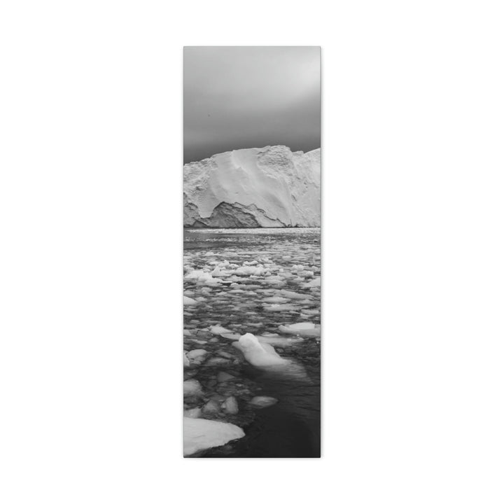 Lane of Ice In Black and White - Canvas