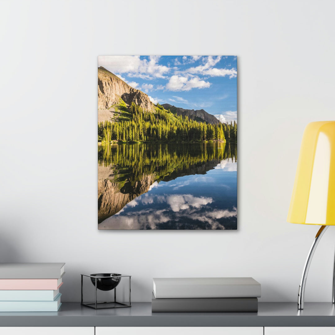 Mountain Scene Reflected - Canvas