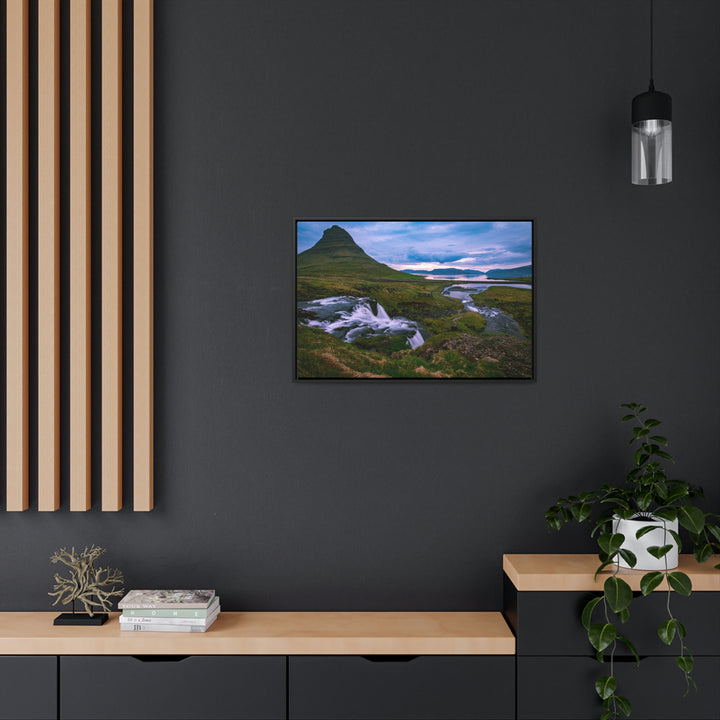 An Icelandic Sunset - Canvas with Frame